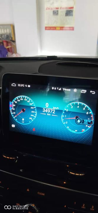 奔驰GLE320升级加装原厂风格安卓大屏导航倒车影像