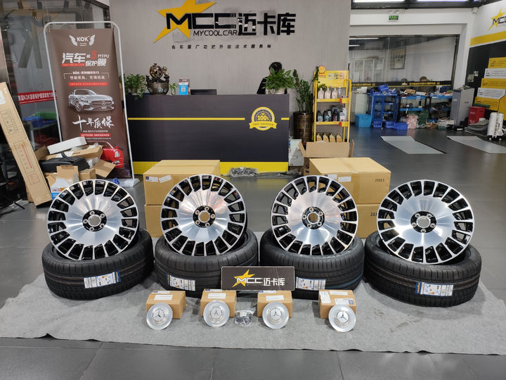 奔驰S320 S350 S450改装迈巴赫轮毂，颜值倍增