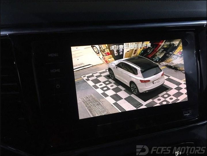 东莞虎门专业安装汽车360全景关于大众途昂装3D全景效果展示