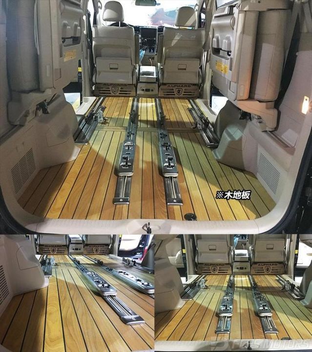 埃尔法加装全车木地板需要多少钱东莞锋程车改丰田埃尔法、丰田塞纳、别克GL8改装木地板