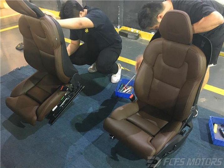 展示沃尔沃座椅通风功能！沃尔沃XC90改装座椅通风东莞改座椅