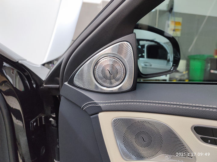 迈巴赫S450 S400改装前后门旋转高音，视觉上的亮点