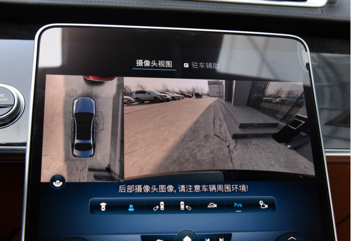 2021款奔驰S400L升级原厂360度全景倒车影像环影可视系统