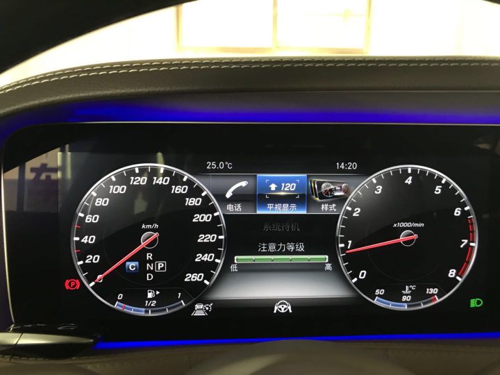 18款奔驰S320加装原厂HUD抬头显示系统，提升您的行车安全