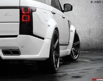 新款路虎攬勝行政版改裝LUMMA寬體大包圍