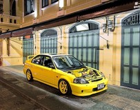 K24驅動的四門轎車1996本田思域
