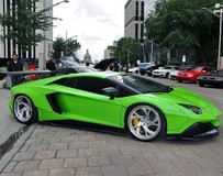 Liberty Walk的綠色蘭博基尼Aventador