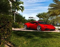 Rosso Mars蘭博基尼Huracan Poses改裝ADV.1輪轂