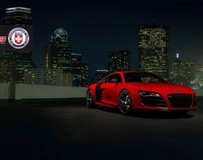 令人驚嘆的紅色奧迪R8 V10