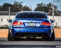 改裝寶藍(lán)色寶馬335i雙門轎跑車