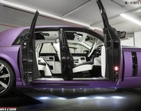 啞光紫MANSORY勞斯萊斯幻影暈眩在倫敦