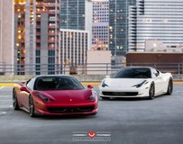 Vossen改裝紅白雙款法拉利458 Italia