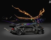 中國(guó)設(shè)計(jì)師曹斐創(chuàng)作18號(hào)寶馬M6 GT3藝術(shù)車