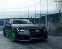 奧迪RS7改裝綠色ADV.1輪轂