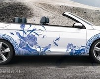 青花瓷彩繪——引領(lǐng)車身改色潮流