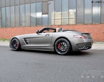 MEC Design改裝Monza亞光灰色梅賽德斯 - 奔馳SLS AMG敞篷跑車