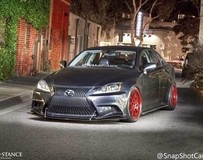 舊款雷克薩斯IS250 300升級(jí)改裝新款I(lǐng)S F大包圍前杠