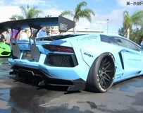 Liberty Walk攜博基尼Aventador亮相洛杉磯