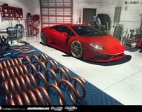 Rosso Mars蘭博基尼Huracan改裝ADV.1輪轂