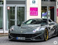 法拉利Novitec Grey F12 N-Largo改裝黃色大腳