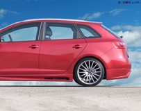 西雅特-伊比颯Ibiza改裝小包圍碳纖維尾翼后唇前唇排氣