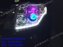 三菱帕杰罗 V93改装车灯 透镜氙气灯